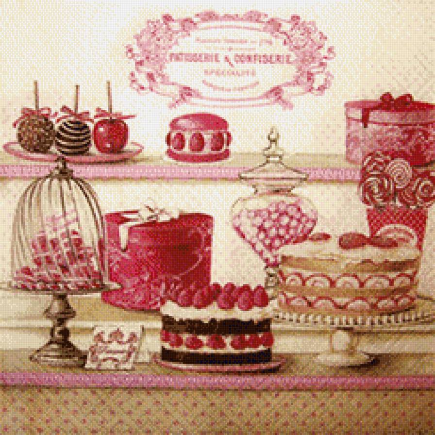 сладости - конфеты, для кухни, выпечка, посуда, пероженое, чашка - предпросмотр