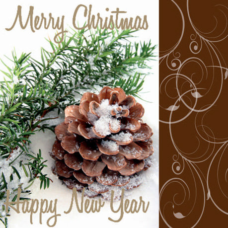 рождественская шишка - подушка, рождество, шишка, зима - оригинал