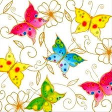 Схема вышивки «подушка с бабочками»