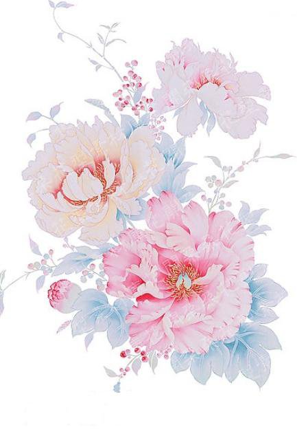 Китайская акварель4 - акварель, китай, цветы - оригинал