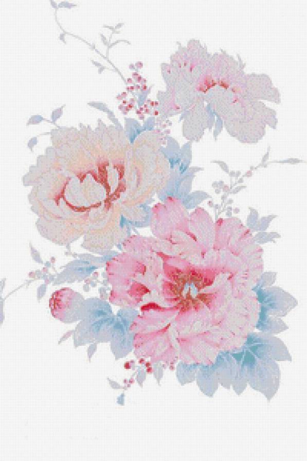 Китайская акварель4 - акварель, цветы, китай - предпросмотр