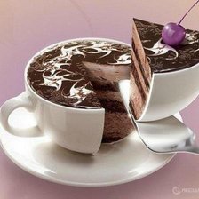 Схема вышивки «кофе»