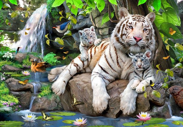 тигр - природа, картина, хищник, дикая кошка, тигр - оригинал