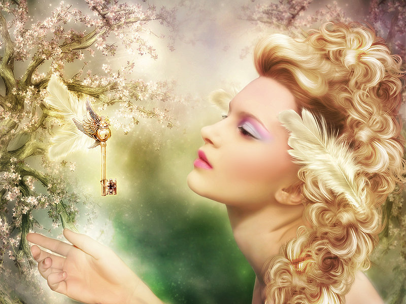 сказочная история - ключ, сказка, девушка - оригинал