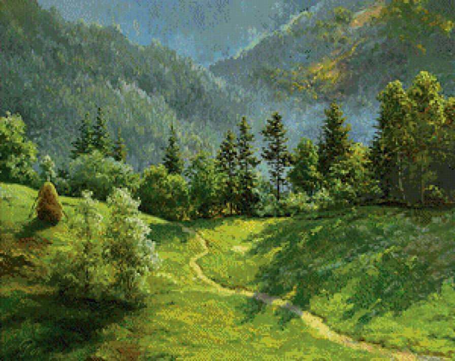 Серия "Пейзажи" - лето, пейзаж, горы - предпросмотр