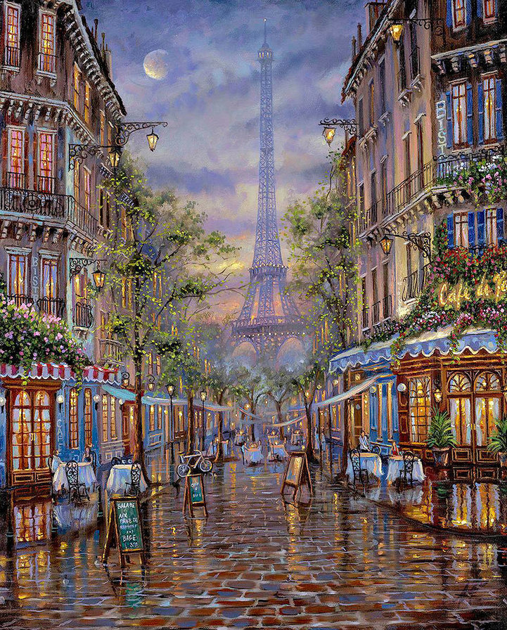 монмартр париж - город - оригинал