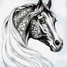 Схема вышивки «лошадка»