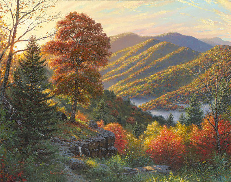 Серия "Пейзажи" - осень, горы, пейзаж - оригинал