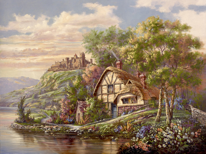 домик - картина - оригинал