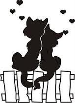 пара котов - черно белое, домашние животные, кошки, коты - оригинал