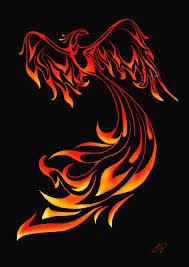 феникс - сказка, фэнтези, птица, красочно - оригинал