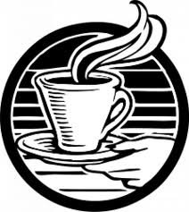чашка кофе - силуэт, чашка, кухня, кофе, черно-белое - оригинал