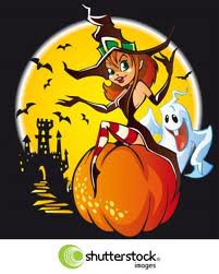 хеллоуин - магия, метла, девушка, фэнтези, ведьма - оригинал