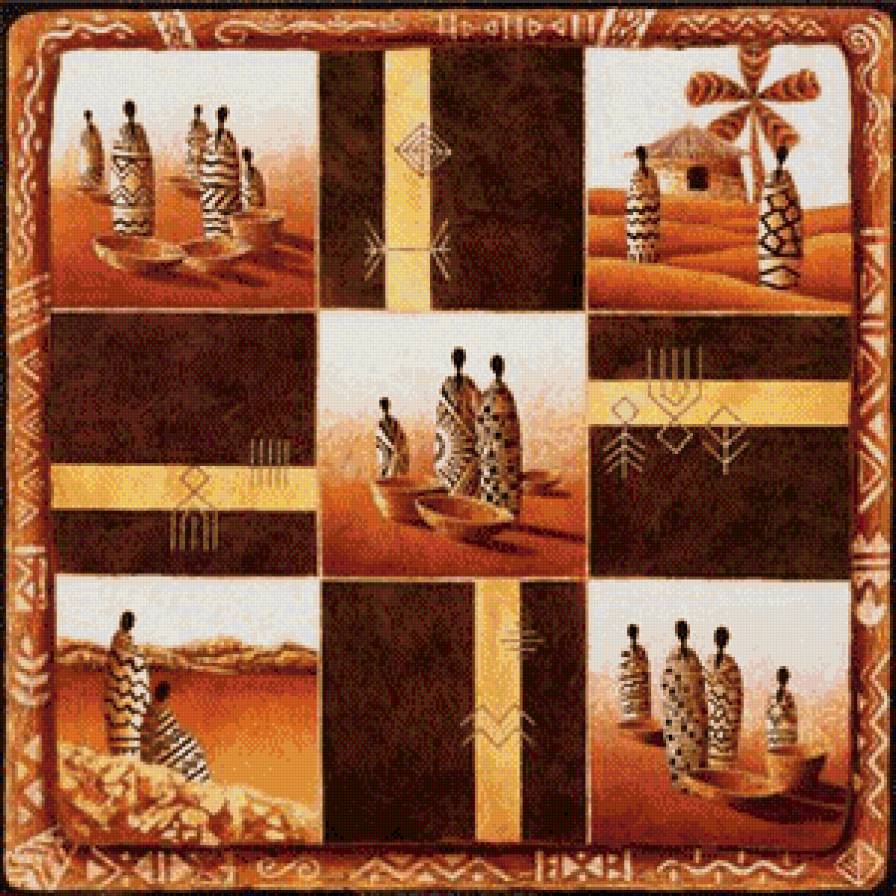 Африканские мотивы - африка - предпросмотр