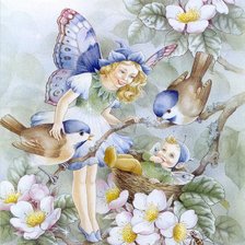 Схема вышивки «Фея цветов»