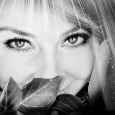 Схема вышивки «Девушка»