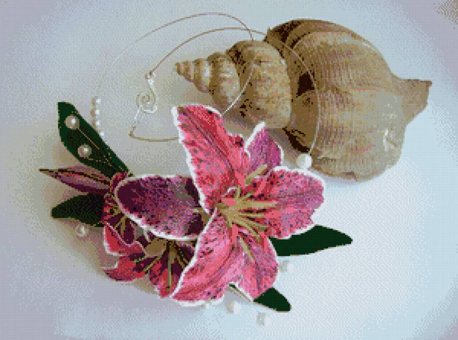 Лилия с ракушкой - предпросмотр