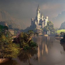 Схема вышивки «Замок»