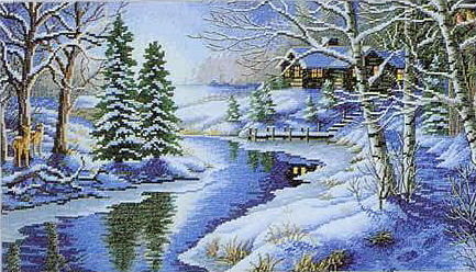 зима - пейзаж - оригинал