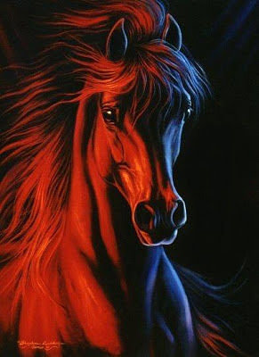 Огненная лошадь - кони, лошадь - оригинал