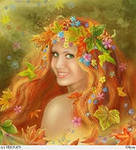 Схема вышивки «девушка-лето»