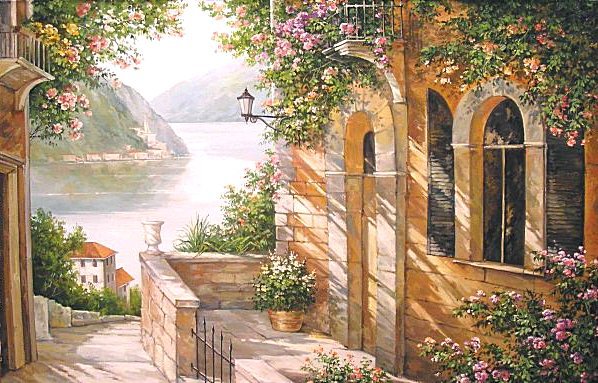 Солнечный денек - пейзаж, солнце, море - оригинал