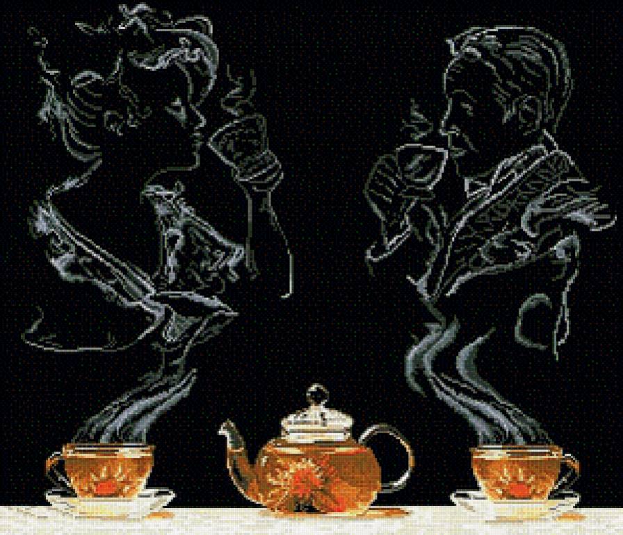 Чайная церемония - чаепитие, чай, двое - предпросмотр