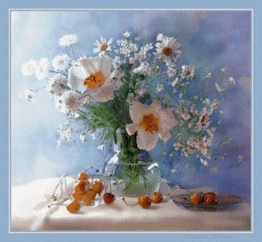 Натюрморт - цветы, натюрморт, букет - предпросмотр