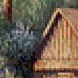 Предпросмотр схемы вышивки «домик в лесу» (№479970)