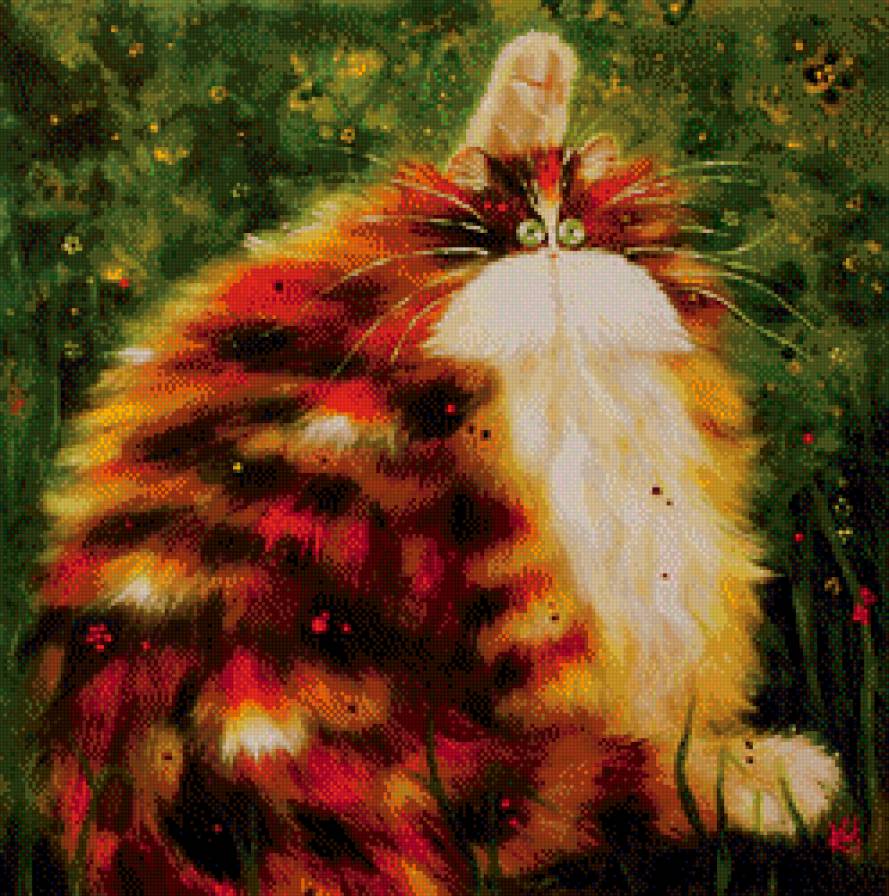 Кошки художник Kim Haskins - кошки - предпросмотр