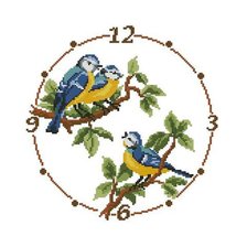 Схема вышивки «Часы»