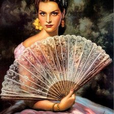 Схема вышивки «Испанка»