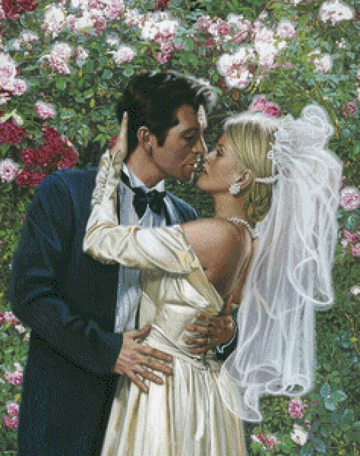 Фэнтези жених. Свадебная картина. Счастливая свадьба картина. Свадебные картинки для декупажа. Картина невеста.