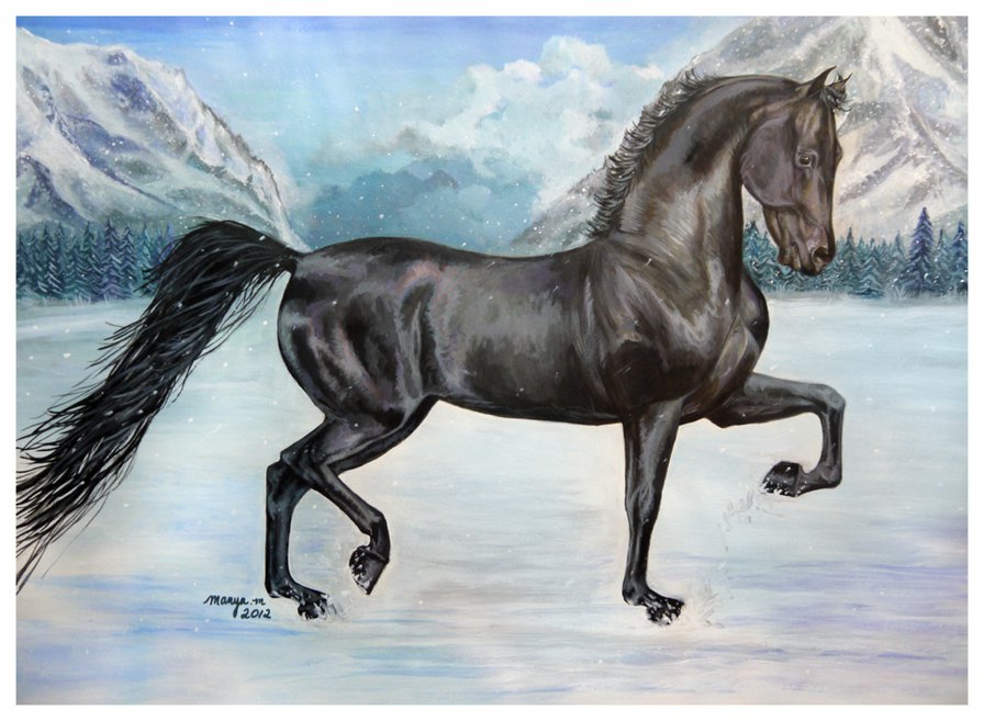 красивые лошади (подборка) - кони, пейзаж, домашние животные, красиво - оригинал