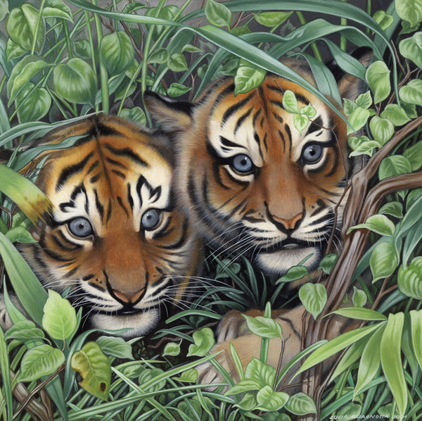 тигрята - картина - оригинал