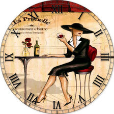 Схема вышивки «Часы»