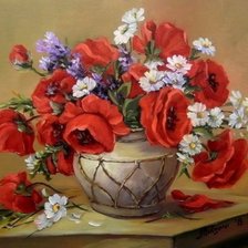 Схема вышивки «полевые цветы»