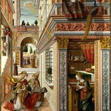 Схема вышивки «Карло Кривелли    Благовещение»