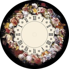 Оригинал схемы вышивки «цветочные часы» (№481118)