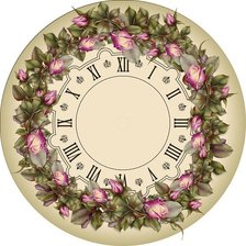 Схема вышивки «цветочные часы»