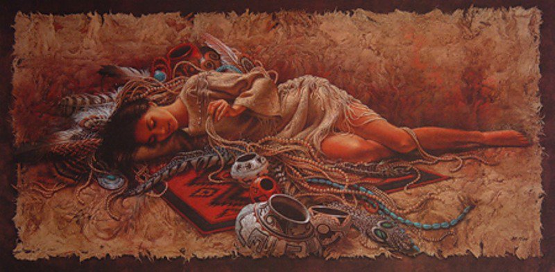 Индейские мотивы - индейские мотивы, девушка - оригинал