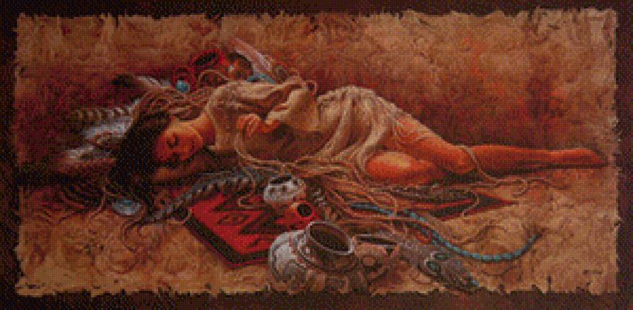 Индейские мотивы - индейские мотивы, девушка - предпросмотр