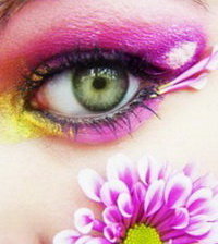 Схема вышивки «глаз»