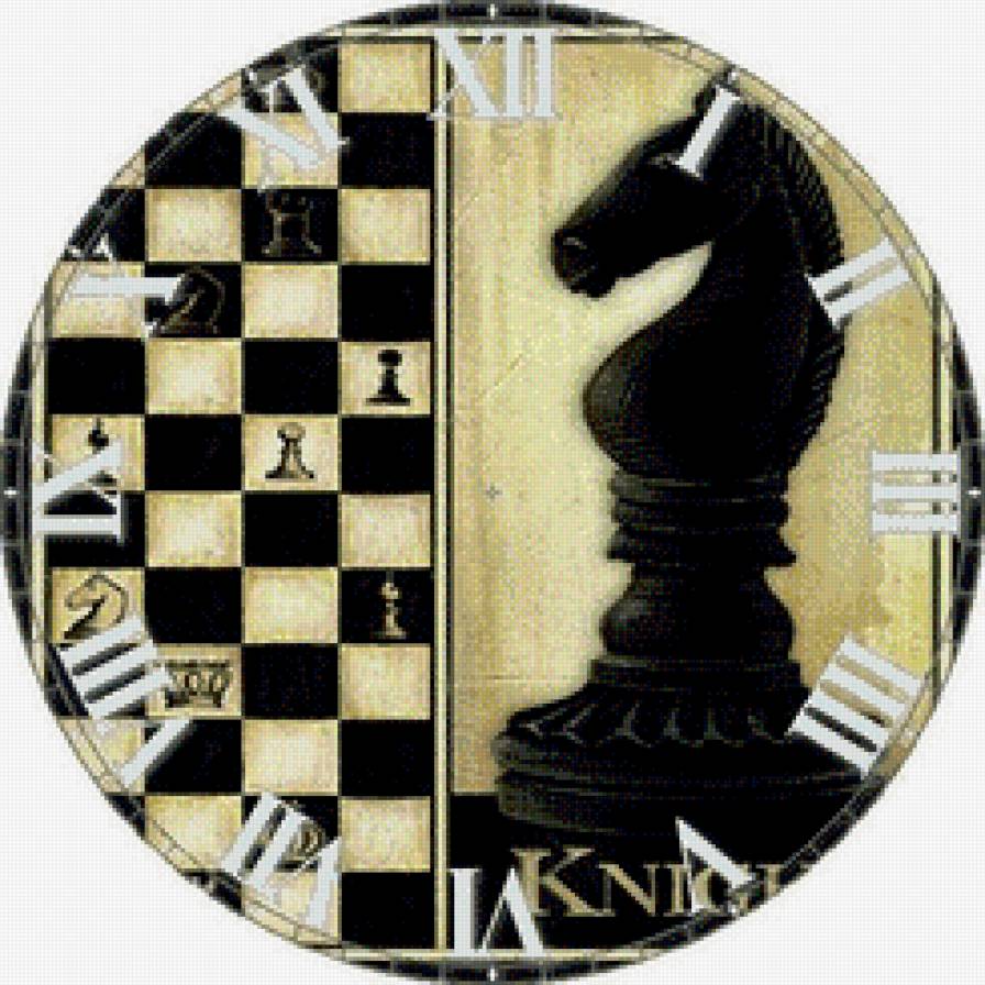 часы шахматы - шахматы, шахматная клетка, часы - предпросмотр