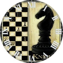 Оригинал схемы вышивки «часы шахматы» (№481396)