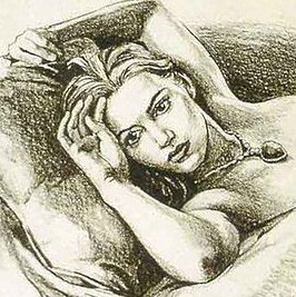 Девушка - рисунок, девушка. - оригинал