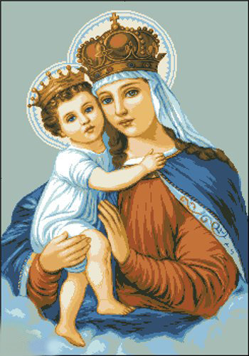 Мария с младенцем - икона - оригинал