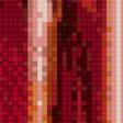 Предпросмотр схемы вышивки «Белая калла в вазе на красном фоне» (№481555)