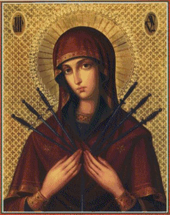 Семистрельная - икона - предпросмотр