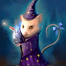 Схема вышивки «мышонок маг»